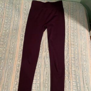 Women’s Dark purple leggings-inside is fleece
